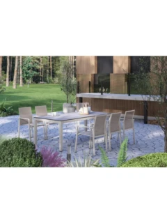 Cadre de table light-taupe 180x100x74cm