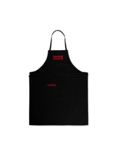Latzschürze Textil, schwarz grössenverstellbar,gratis personalisierbar