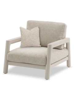 Fauteuil lounge COZY Alu light taupe