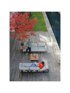 SKY 3-Sitzer mit Liegefunktion Sunproof "camden grey"