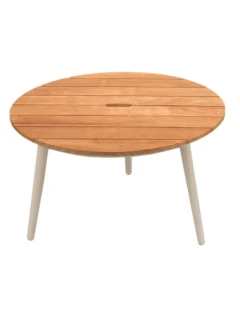 Table de salon PIXEL alu lilght taupe/teck