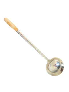 Edelstahl-Schöpfkelle mit Holzgriff 0,3l