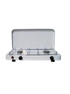 Réchaud à sécurite avec allumage piézo, tuyau inclus