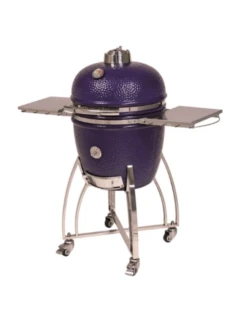 Gril en céramique à charbon de bois PLATINUM 19, bleu, sans chariot