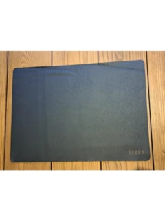 Tischset ZEBRA Nappaleder schwarz (0500) 33x46 cm