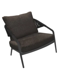 Fauteuil PIXEL alu graphite/rope
