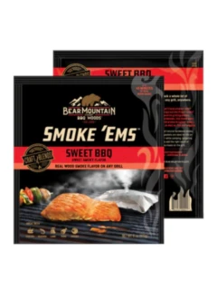 SMOKE 'EMS présentoire Sweet BBQ 2 x 8 sachets, goût doux de fumée douce