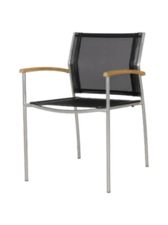 Chaise empilable ROVEX tex noir