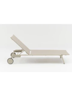 Chaise longue SOMERSET light taupe Tex. desert