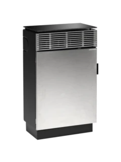 Automate chauffage à gaz 8941-40 Palma Plan acier inox, 4.7 kW