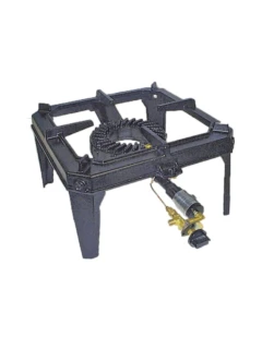 Réchaud bas en fonte avec sécurité (H 15cm)