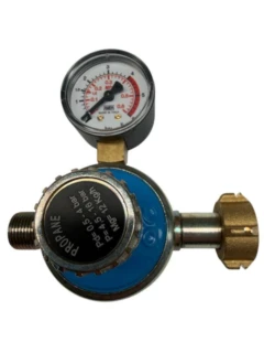 Détendeur réglable avec manomètre 0.5 - 4 bar/12 kg/h