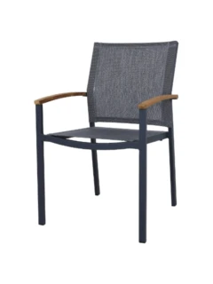 Chaise empilable ALEX alu graphite Batyline eden acier