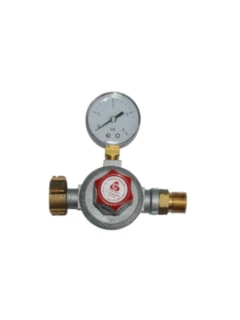 Druckregler regulierbar m. Manometer  0-3bar / 6kg/h
