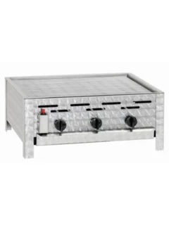 Gril pour fêtes PROFI 3,  brûleurs inox avec sécurité (stop gaz)