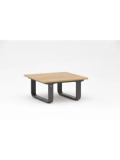PARK Kaffeetisch Alu graphite/Teak 80x80x36cm Holzart:Teak (Tectona grandis)Herkunft: Costa Rica