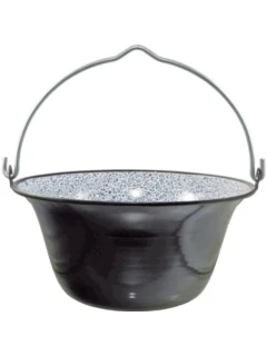 Marmite à goulache émaillée, 3L Ø 29cm hauteur 12.5 cm