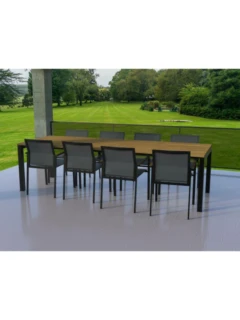 Table estensible MASON 220/280x95cm Alu graphite