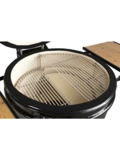 Gril en céramique BRONZE 19 noir, chariot inclus