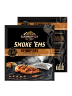 SMOKE 'EMS présentoire Savory BBQ 2 x 8 sachets goût fumée piquant