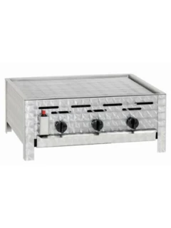 Gril pour fêtes PROFI 3,  brûleurs inox avec sécurité (stop gaz)