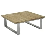 Table de salon BELVEDERE inox/teck