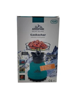 Gas-Campingkocher Adventure Mont Blanc inkl. Windschutz (ohne Kartusche) Piezo