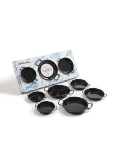Set poêles à tapas émaillées 9pcs. 3x10cm, 3x12cm, 3x15cm