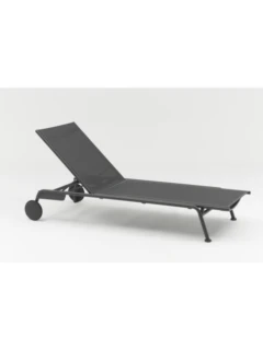 Chaise longue SOMERSET graphite Tex. carcon grey