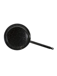 Pfanne 34cm emailliert mit Stiel