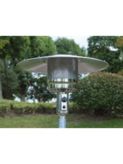 Parasol chauffant GARDEN SUN inox (Housse protectrice longue incluse)