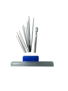 Equarissoirs avec étui, 0.5 - 1.0 mm acier de haute qualité, alésoir