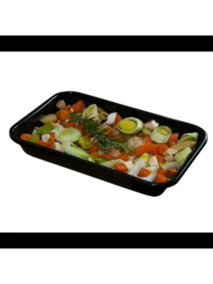 Bratenschale emailliert 230 x 330 x 80 mm