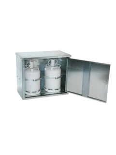 Armoire bout. "roulotte de chantier" avec grille de font, sans panneau