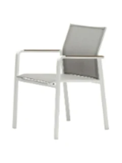 Chaise empilable alu BEE blanc