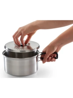 Set de casseroles,5 pièces inox Sac de transport inclus