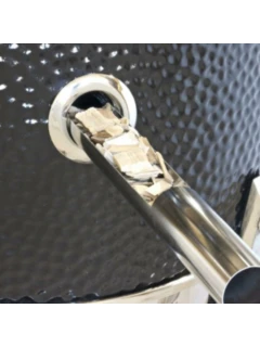 Gril en céramique à charbon de bois SAFFIRE PLATINUM 19, noir, sans chariot