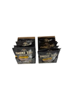 SMOKE 'EMS présentoire Gourmet BBQ 2 x 8 sachets, goût doux de fumée