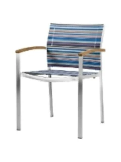 Chaise empilable SETAX stripes blue