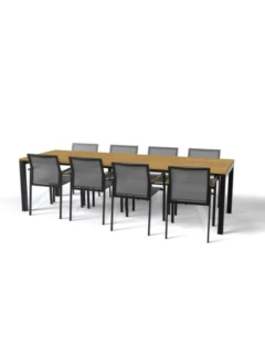 Table estensible MASON 170/230x95cm Alu graphite