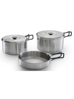 Set de casseroles,5 pièces inox Sac de transport inclus