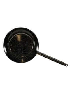 Pfanne tief ø 34 cm mit Stiel emaillliert