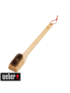 Grillbürste mit Bambusholzgriff, 46 cm